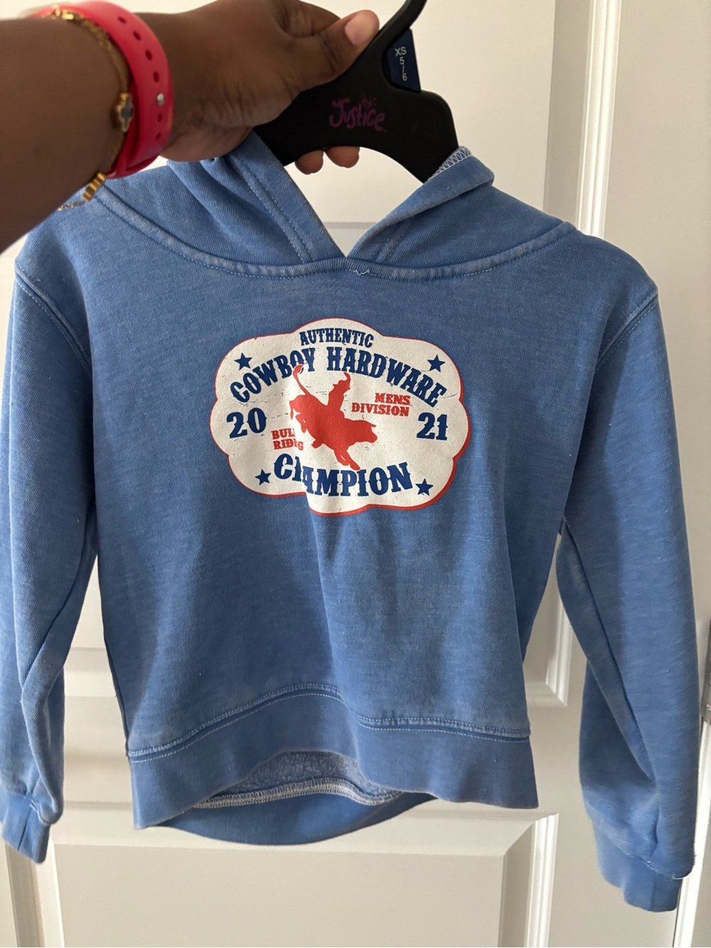 Kids Blue Graphic Hoodie Sweatshirt